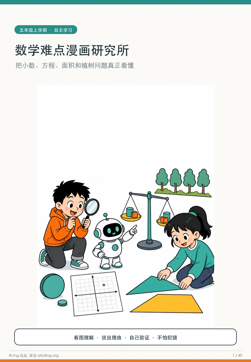 五年级数学难点漫画研究所封面